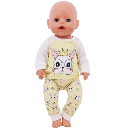 Pijama Coelhinha para Bebé Reborn